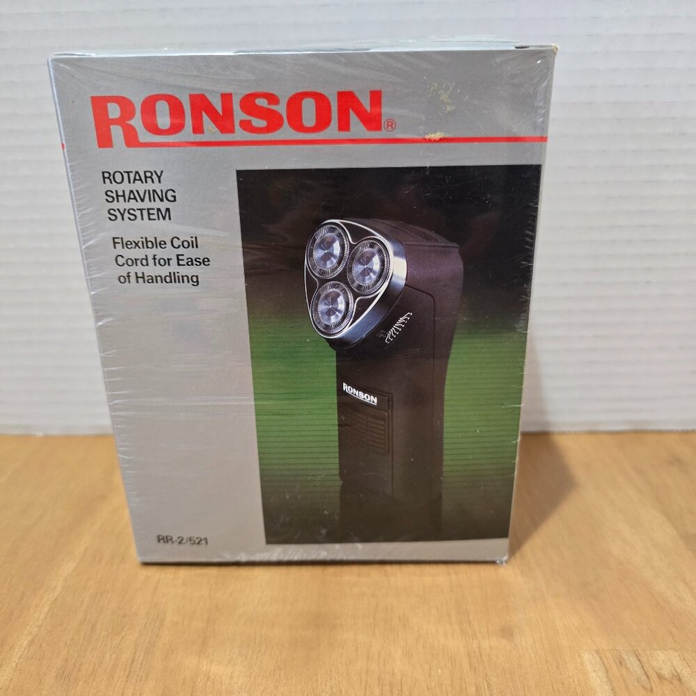 Vintage Ronson Rotary Shaving System RR-2/521‎ Flexible Coil Cord New Sealed Box